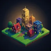 AFK City — A beautiful city that builds itself. Watch, control, or create.
